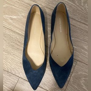 Marc Fisher Navy Suede Flats